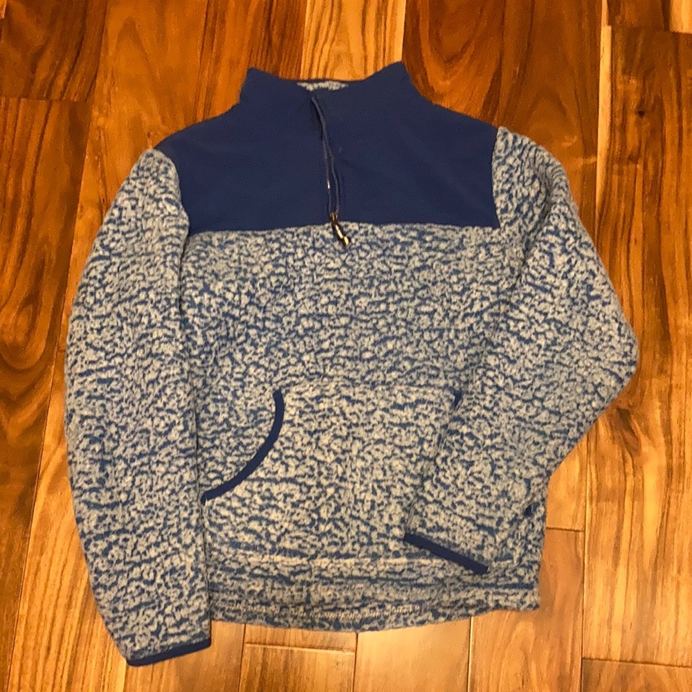 Soft & Fluffy kids 1/4 zip sweatshirt with front kangaroo pocket-size XL (14-16)